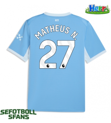 Manchester City Matheus Nunes #27 Hemmatröja 2026-27 Kortärmad